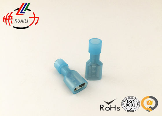 A lata elétrica chapeou o AZUL de bronze terminais fêmeas isolados do cabo da bateria dos conectores do fio